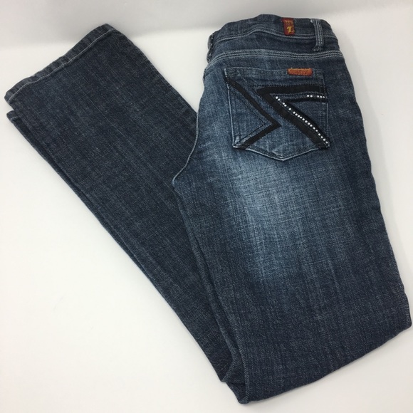 7 For All Mankind Denim - 7 for all mankind Flynt dark wash boot cut jeans